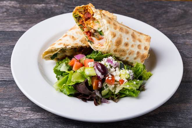 Order Wood-Fired Veggies Lavash Wrap food online from Pita Jungle store, Glendale on bringmethat.com