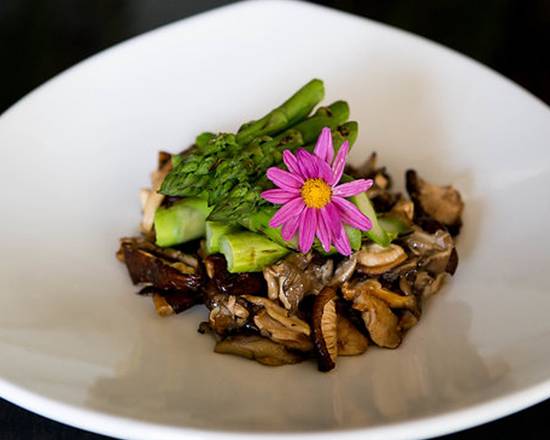 Order Grilled Asparagus and Mushrooms food online from Koi store, Los Angeles on bringmethat.com