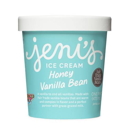 Order Honey Vanilla Bean Pint food online from Jeni Splendid Ice Creams store, Tampa on bringmethat.com