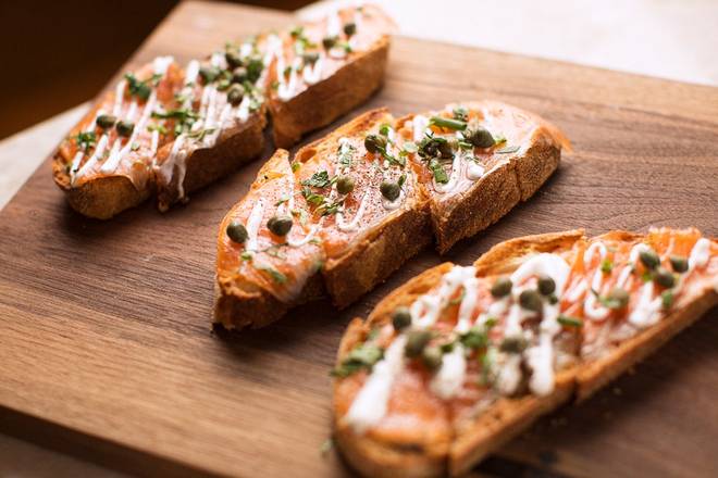 Order Smoked Salmon Farm Bread food online from Founding Farmers DC store, Washington on bringmethat.com