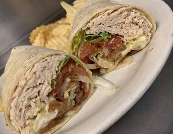 Order Turkey Club Wrap food online from Bold Pizza store, Philadelphia on bringmethat.com