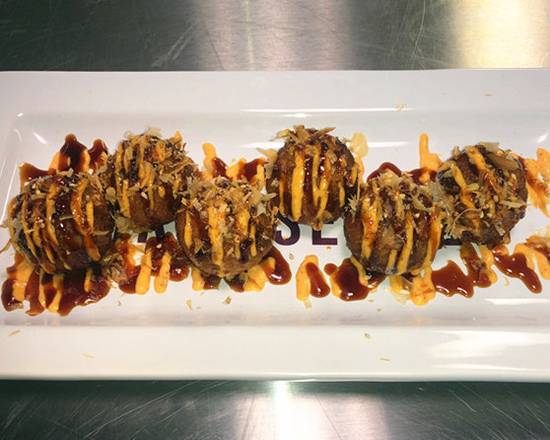 Order Tako Yaki (Six Pieces) food online from Little Tokyo 京都 store, Altoona on bringmethat.com