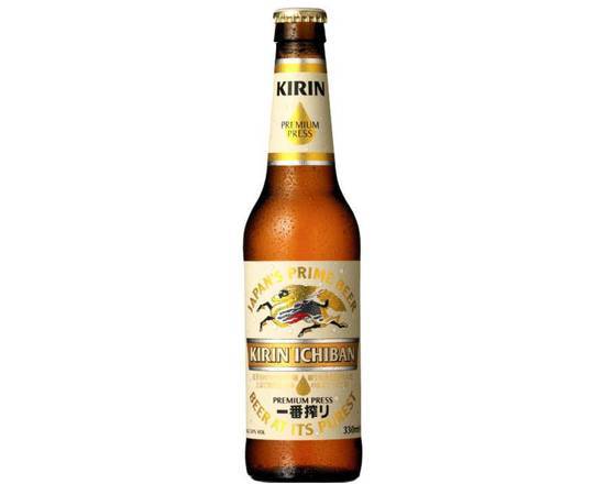 Order Kirin Ichiban, 12oz bottle beer (5.0% ABV) food online from Bangkok Fusion Café store, Saint Petersburg on bringmethat.com