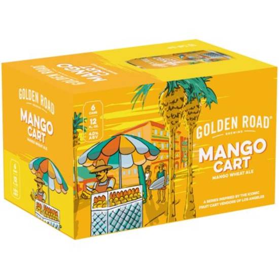 Order GOLDEN ROAD MANGO CART 6PK-12OZ CANS food online from Rocky Liquor store, Claremont on bringmethat.com