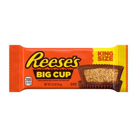 Order Reese's King Size Big Cup Peanut Butter Cups, 2.8 OZ food online from Cvs store, MARTINEZ on bringmethat.com