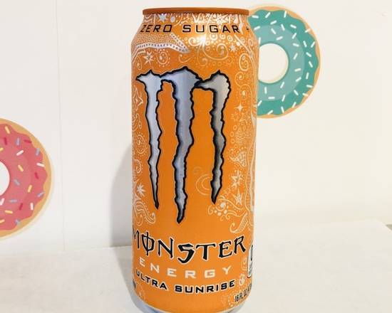 Order Monster Ultra Sunrise  food online from Donut Tacos Palace store, Austin on bringmethat.com