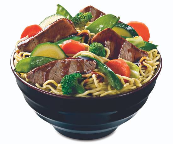 Order Steak Teriyaki Yakisoba Bowl food online from Samurai Sams Teriyaki Grill store, Phoenix on bringmethat.com