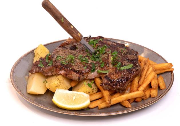 Order Grilled Rib-eye Steak Platter food online from Vernon Grille store, New York on bringmethat.com