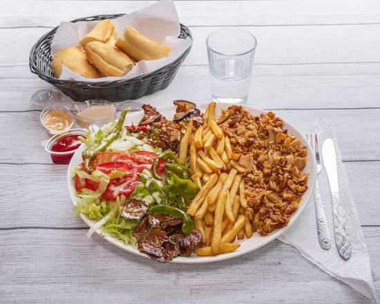Menu assiette kebab