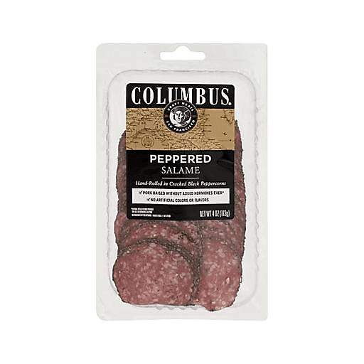 Order Columbus Sliced Pepper Salame Pack 10oz food online from Everyday Needs by Gopuff store, San Rafael on bringmethat.com