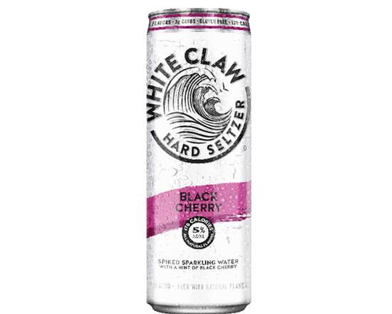 Order White Claw Black Cherry, 12oz canned beer (5.0% ABV) food online from 33 Taps store, Los Angeles on bringmethat.com