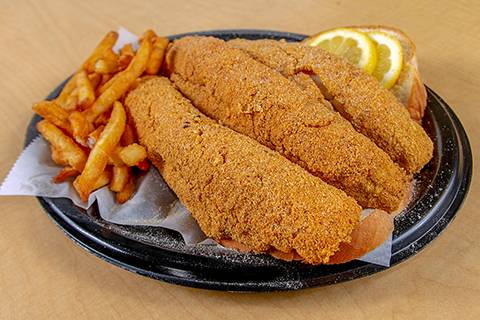 Order Fish (2 pcs), Fries, and Drink food online from Wow Wings & Hibachi store, Spartanburg on bringmethat.com