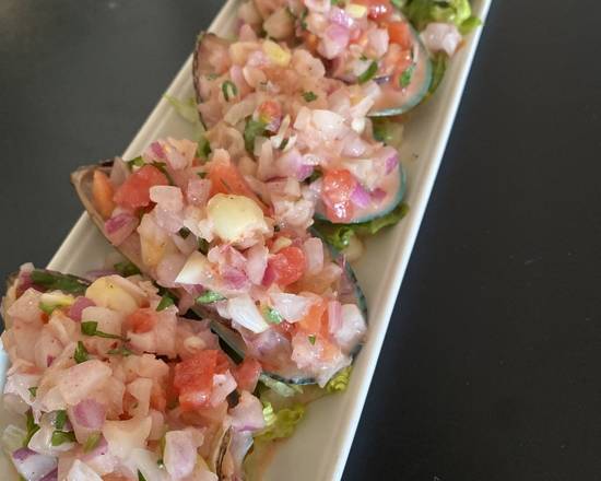 Order Choros a la Chalaca food online from Machupicchu Peruvian Cuisine Restaurant store, Miami on bringmethat.com
