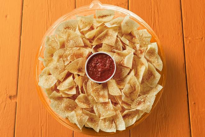 Order Chips & Arbol Chile Salsa Party Tray food online from Fuzzy's Taco Shop store, Riverview on bringmethat.com