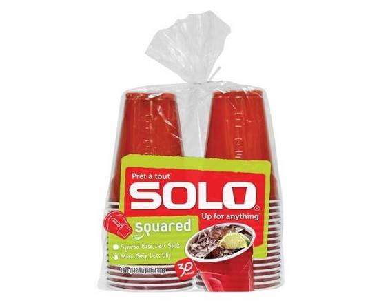 Order Solo Disposable Drinkware Cups - 30ct/18oz food online from Trumbull Super Stop store, Trumbull on bringmethat.com