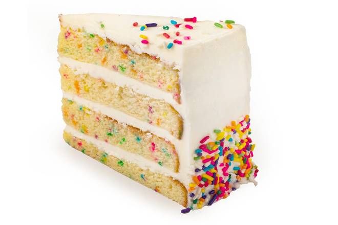Order Confetti Cake Slice food online from Buddy V'S Cake Slice store, Troy on bringmethat.com