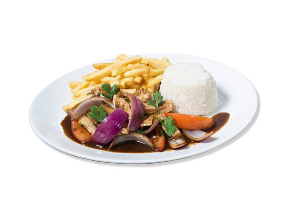 Order (Combo 4) Chicken Stir Fry w/2 sides food online from La Brasa Grill store, Sunrise on bringmethat.com