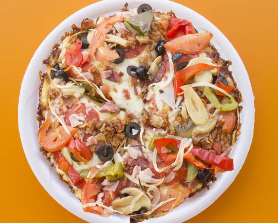 Order Pizza Vegetariana (Vegetable Pizza) food online from Churro Magico store, Hialeah on bringmethat.com