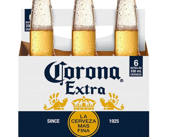 Six pack cerveza Corona 330 ml