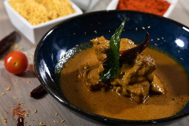 Order Chicken Chettinad Stew (GF) (DF) food online from Raag Indian Cuisine store, Minneapolis on bringmethat.com