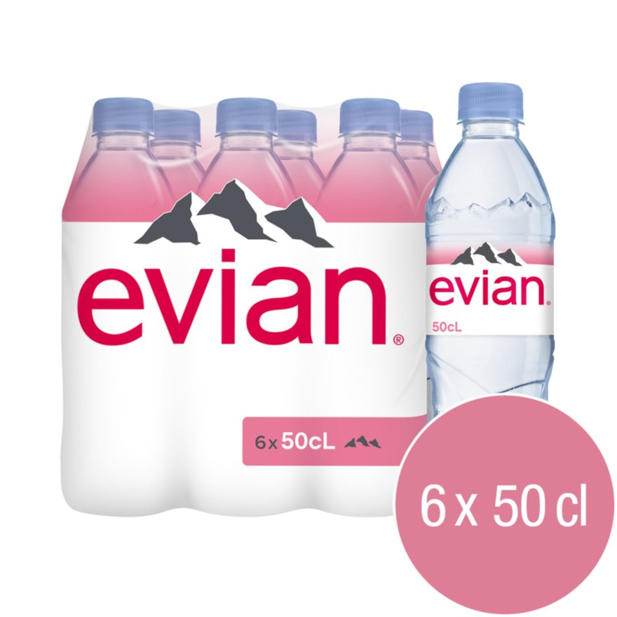 Evian packs de 6x50cl