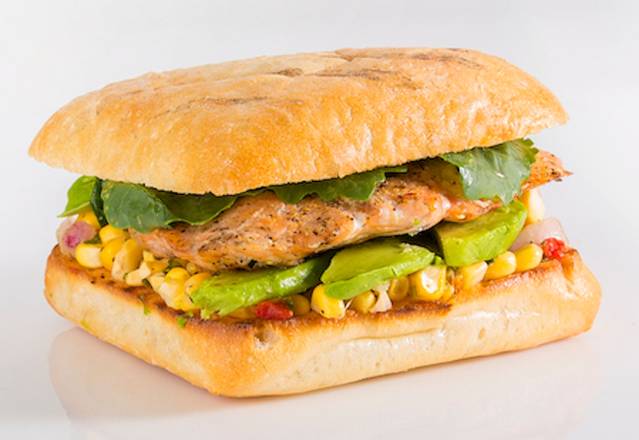 Order Grilled Salmon Panini food online from F2o Fresh to Order store, Johns Creek on bringmethat.com