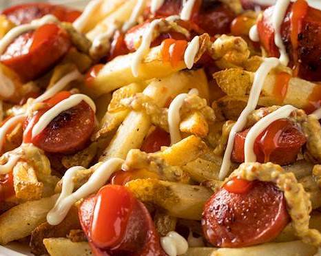 Order SALCHI-PAPAS DE LUXE food online from Street Mexican store, Bellmore on bringmethat.com