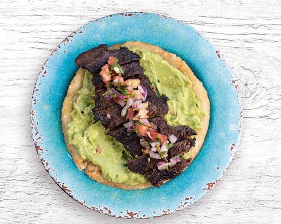 Order Crunchy Arepa Con Churrasquito food online from Noches De Colombia store, Fairview on bringmethat.com