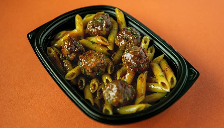 Order KOREAN MEATBALL PENNE BOWL food online from Meatball Corner store, Honolulu on bringmethat.com