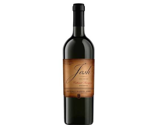 Order Josh Cellars Cabernet Sauvignon RESERVE Red Wine, 750ML (14.5% ABV) food online from Golden Ox Liquors store, Saint Augustine on bringmethat.com