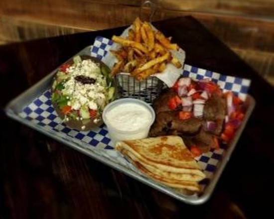Order Lamb Gyro Platter food online from Think Greek- Port St Lucie store, Port St. Lucie on bringmethat.com