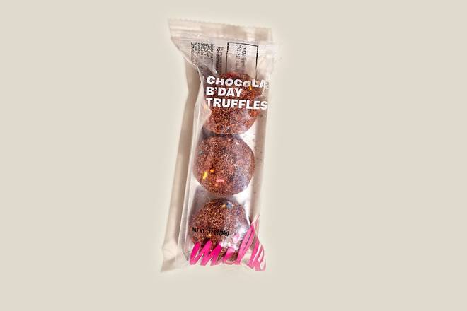 Order Chocolate B'day Cake Truffles 3 pack food online from Milk Bar store, Cambridge on bringmethat.com