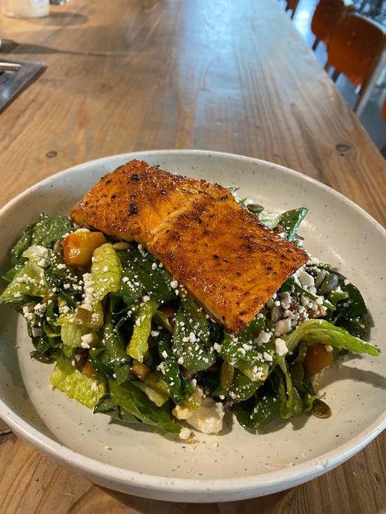 Order Spinach Salmon Apple Salad food online from The Waterman store, Charlotte on bringmethat.com