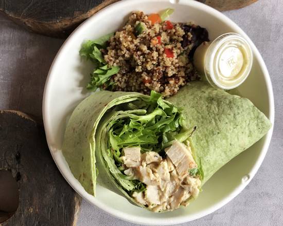 Order Super Chicken Wrap food online from The Urban Juicer store, Nashville on bringmethat.com