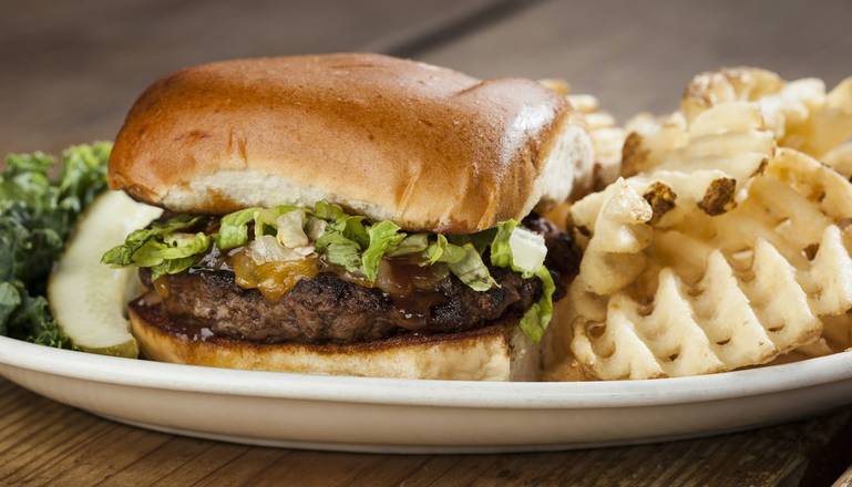 Order Honey BBQ Burger food online from Pluckers Wing Bar store, Addison on bringmethat.com