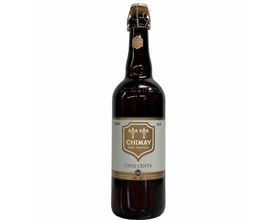 Order Chimay Cinq Cents 1PT. (8% ABV) food online from Silver Liquor Market store, Los Angeles on bringmethat.com
