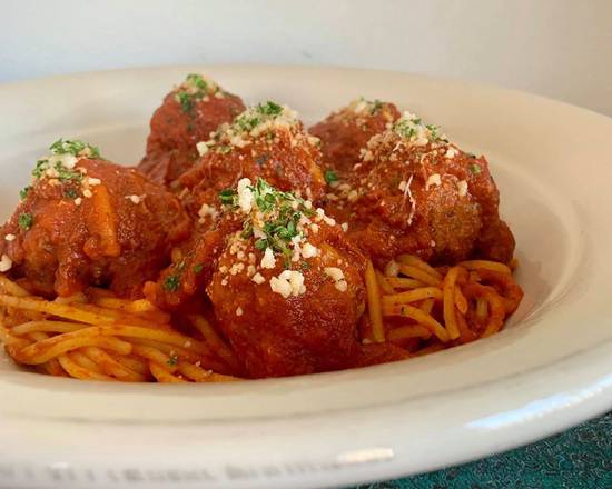 Order Spaghetti & Meatballs food online from Saint Rocco's New York Italian store, Dallas on bringmethat.com