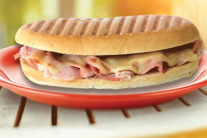 Order Ham and Swiss Panini food online from The Great American Bagel store, Oak Lawn on bringmethat.com