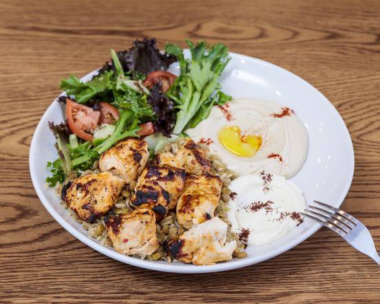 Order Chicken Kabob Platter food online from Layla's Falafel store, Stamford on bringmethat.com