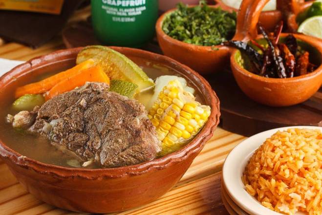 Order Caldo De Res food online from El Mercadito Mexican Restaurant store, Memphis on bringmethat.com