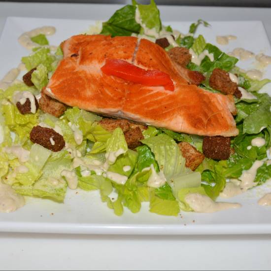 Order Ensalada Cesar Salmon food online from I Am Latin Cafe store, Miami on bringmethat.com