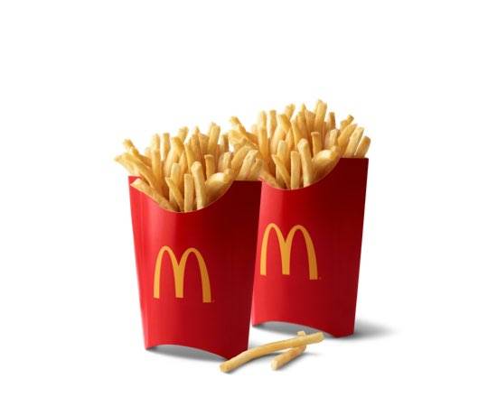Order 2 Large Fries food online from Mcdonald's store, GREENSBORO on bringmethat.com
