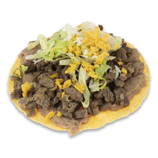 Order Carne Asada Tostada food online from Viva Burrito Co. store, Lakewood on bringmethat.com