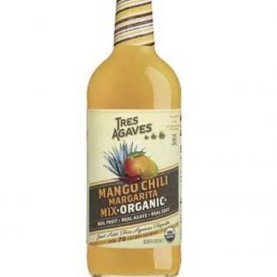 Order Tres Agaves - Mango Chili Margarita Mix food online from Santa Monica Liquor store, Santa Monica on bringmethat.com