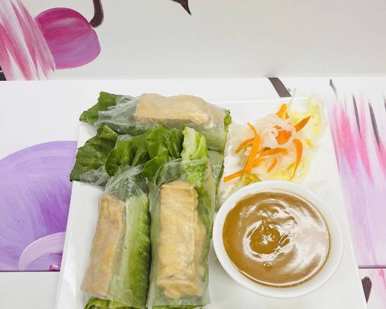 Order V4. Veggie Ham and Tofu Fresh Rolls food online from Pho Binh Minh store, Maple Valley on bringmethat.com