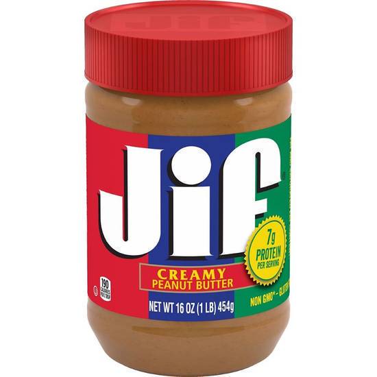 Order Jif Creamy Peanut Butter (16 oz) food online from Gilligan Retail store, Prescott on bringmethat.com