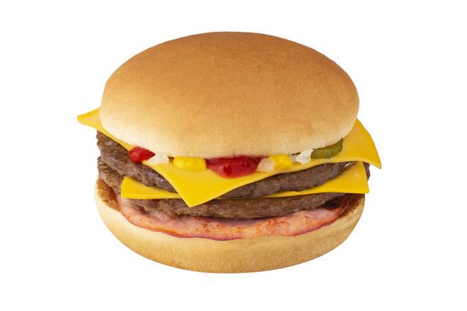Burger double cheese bacon