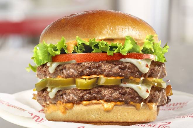 Order Spicy Houston Double food online from Johnny Rockets store, McAllen on bringmethat.com
