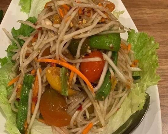 Order Papaya Salad food online from Topthai Kitchen store, Lincoln on bringmethat.com