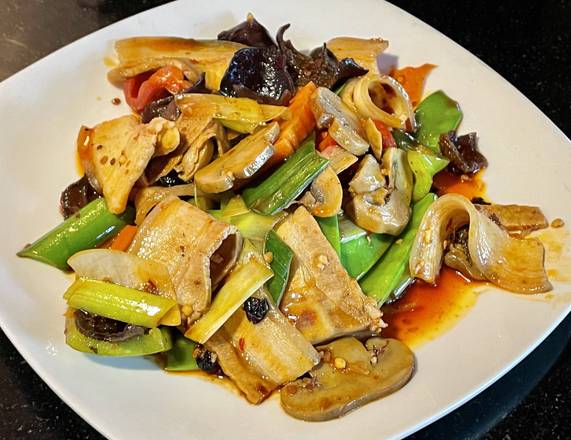 Order TWICE COOKED UNERBELLY PORK 回锅肉 food online from Johnny Carinos Italian Restaurant store, San Antonio on bringmethat.com